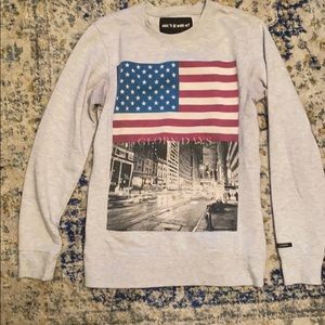 American Flag crewneck sweatshirt